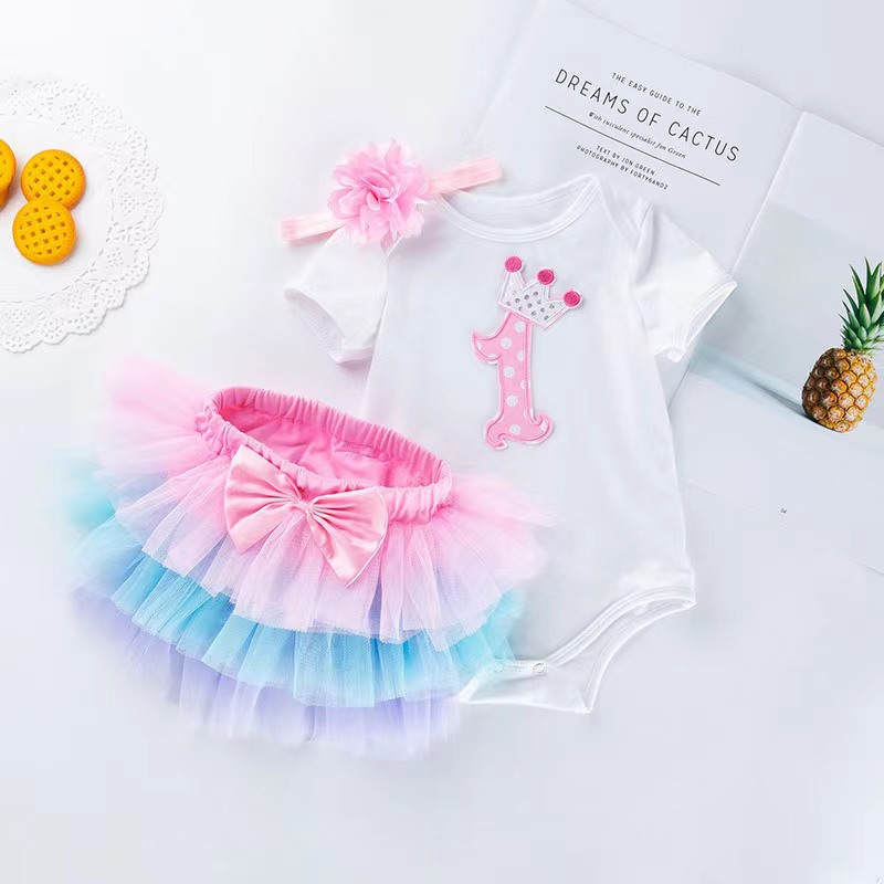 Baby Clothing Online - Tutu Set pakaian ulang tahun bayi,