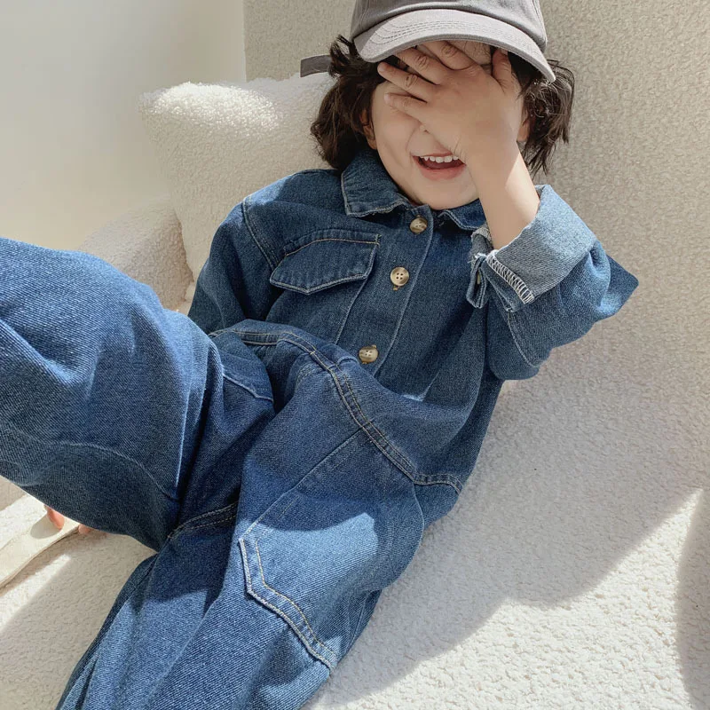 Baby Overall Denim - Overall Denim Anak, Jumpsuit Jeans Anak,