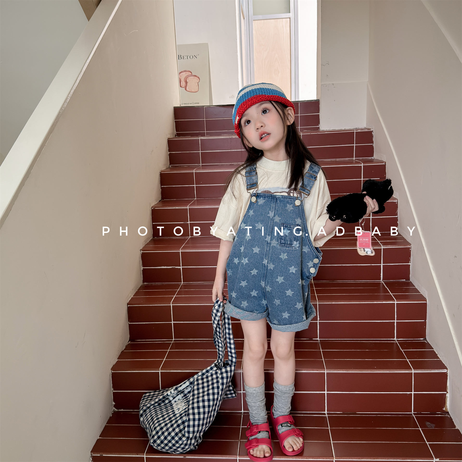 Baby Overall Denim - Overall Denim Anak-anak Baru Musim Panas