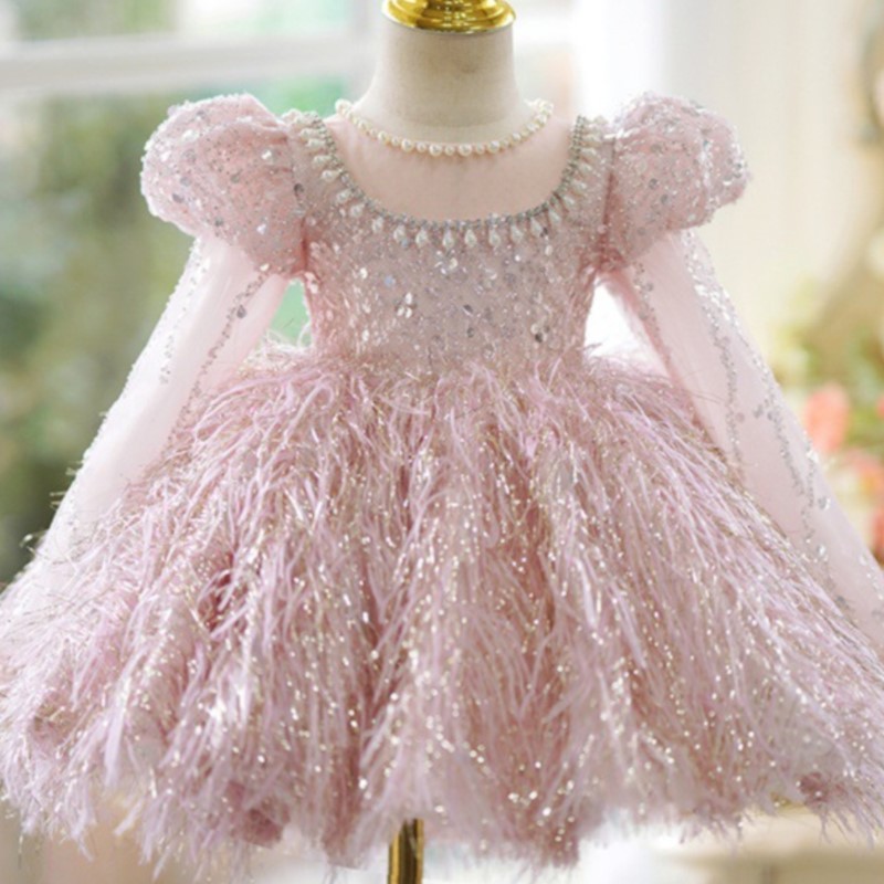 Gaun payet bulu bayi perempuan - Baby Clothing Dresser ulasan dan harga