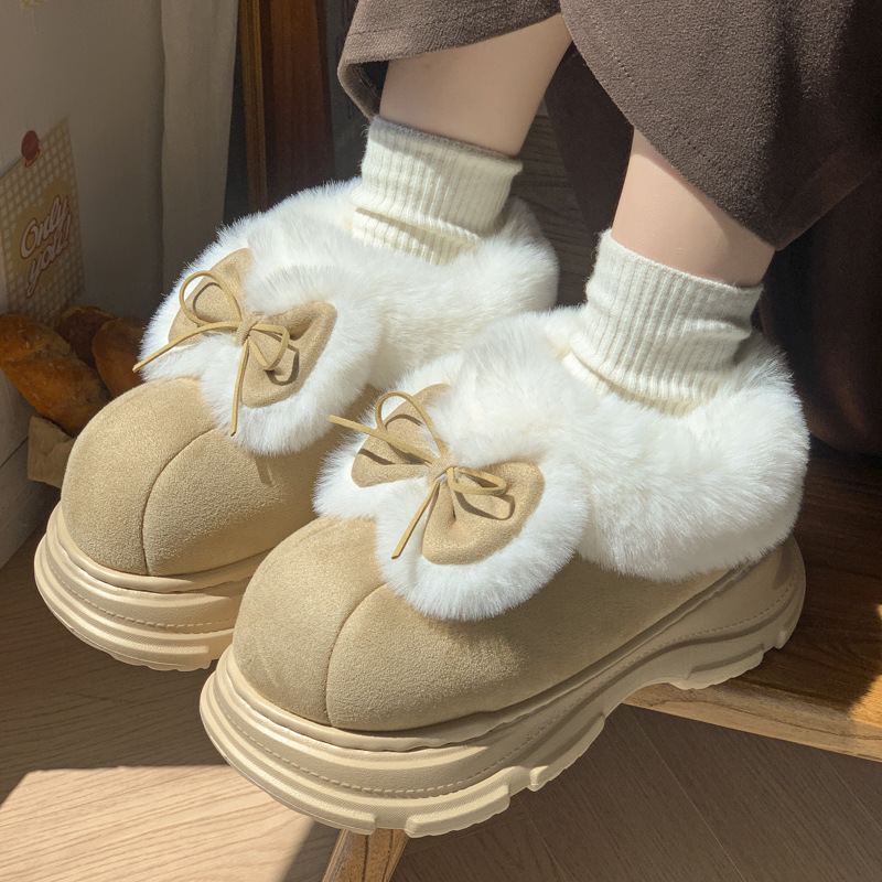 Sepatu Rumah Bulu Imitasi Hang - Soft Sole Booties ulasan dan harga