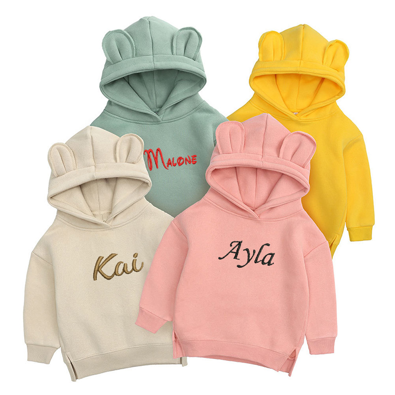 Hoodie beruang anak-anak bordi - Baby Clothing Name ulasan dan harga