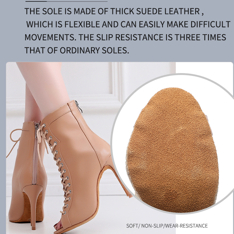 Sepatu bot dansa Latin wanita, - Soft Sole Booties ulasan dan harga