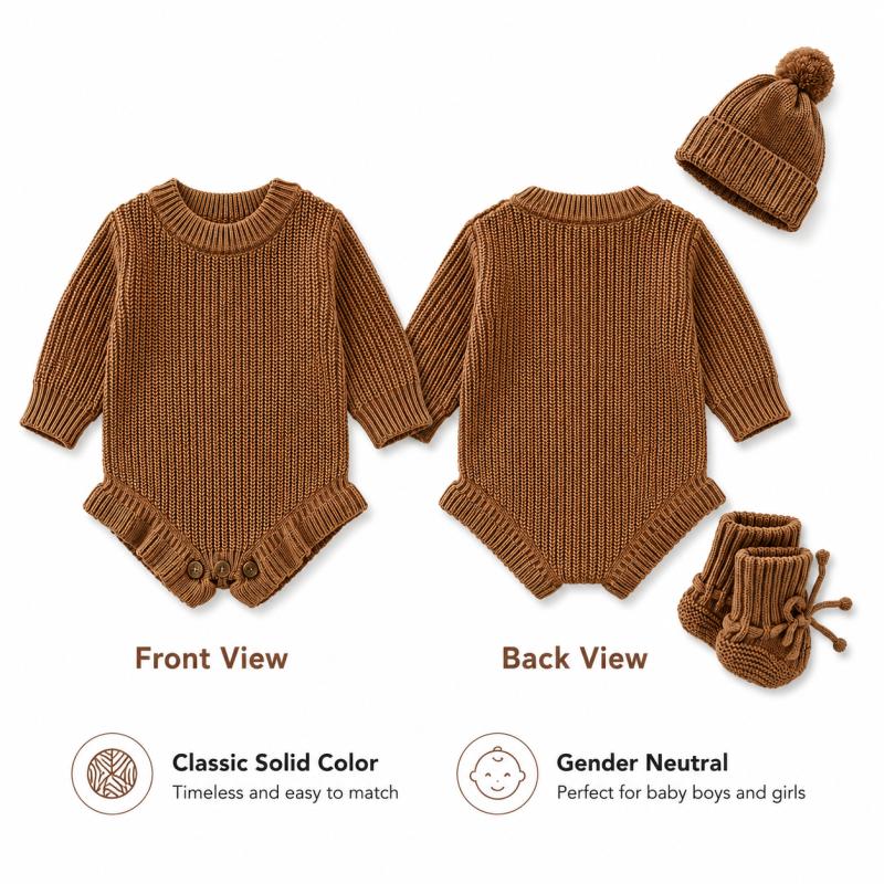Romper Bayi Rajut Personalisas - Baby Clothing Name ulasan dan harga