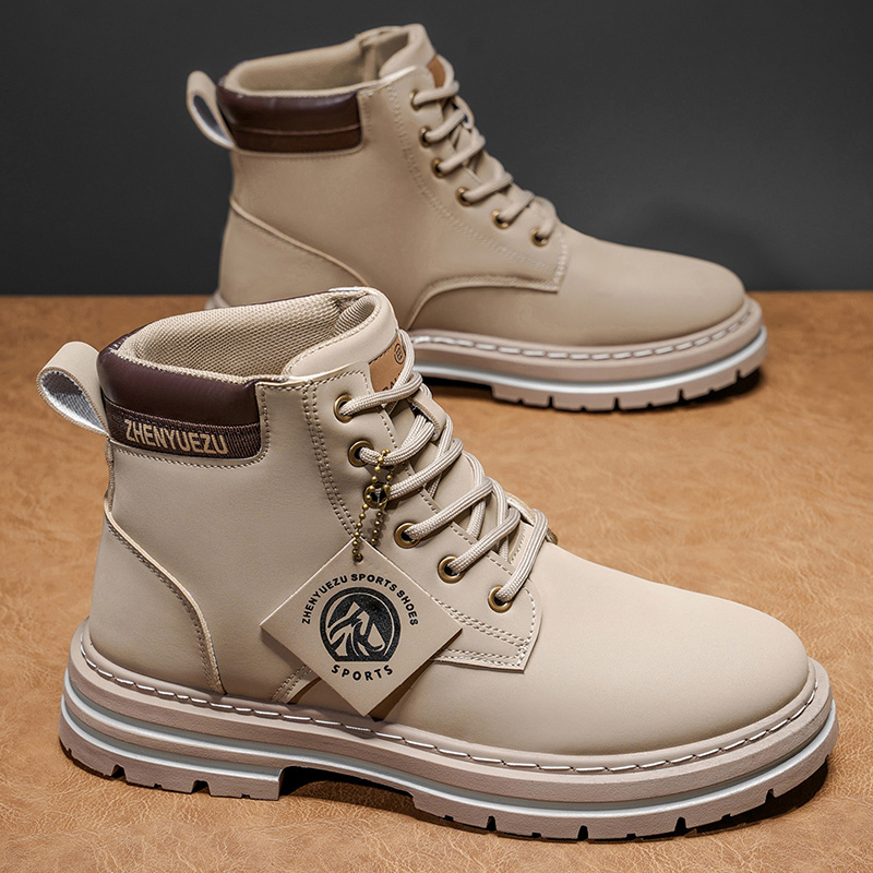 Sepatu Bot Pria Model High-Top - Soft Sole Booties ulasan dan harga