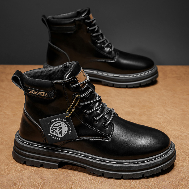 Sepatu Bot Pria Model High-Top - Soft Sole Booties ulasan dan harga