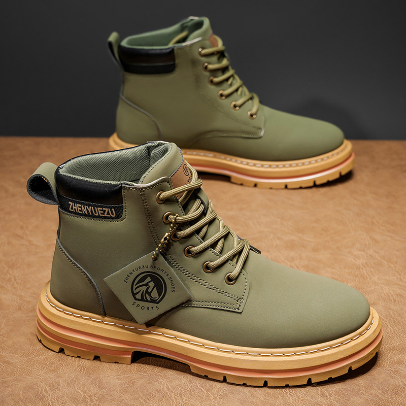 Sepatu Bot Pria Model High-Top - Soft Sole Booties ulasan dan harga