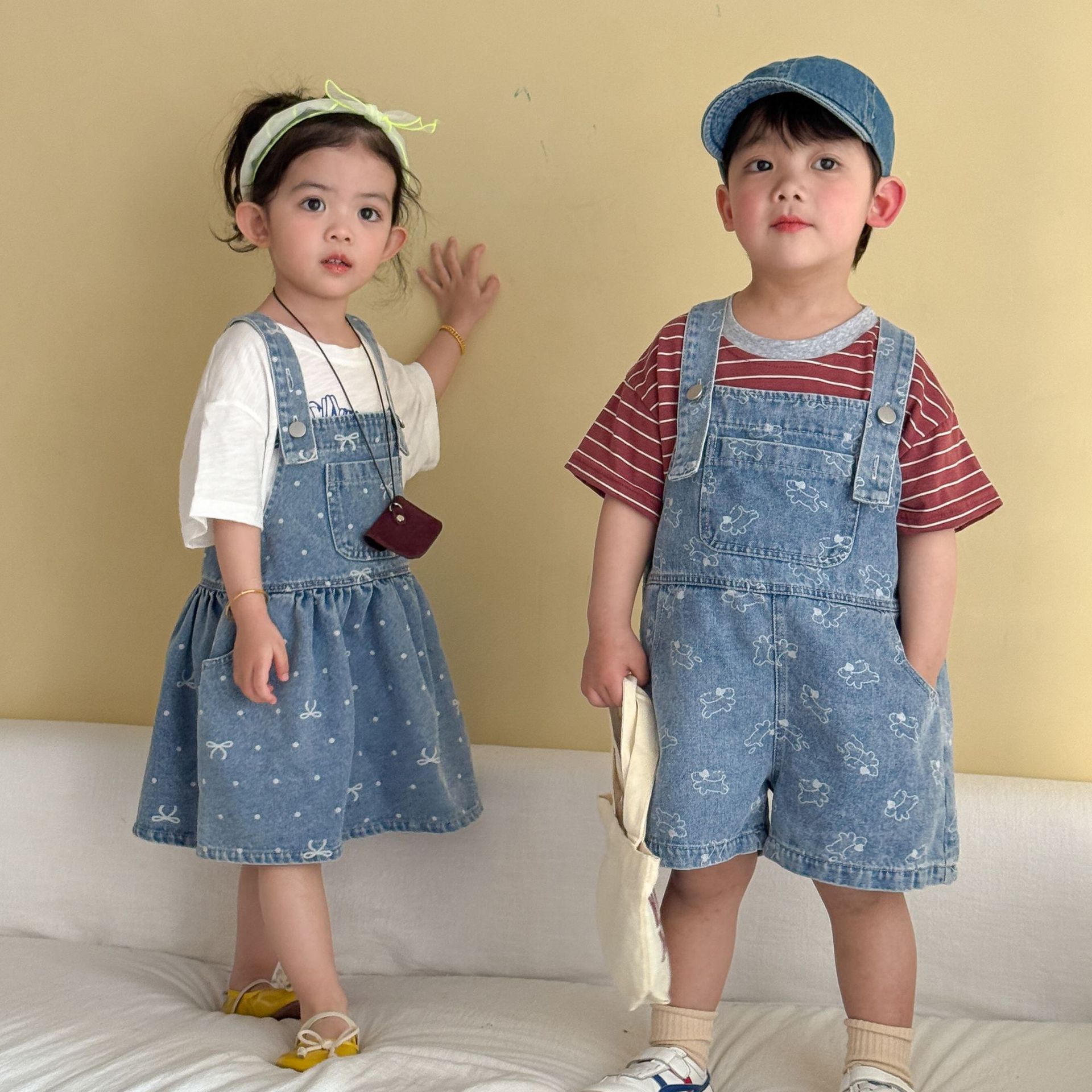 Overall Denim Anak Musim Panas - Baby Overall Denim ulasan dan harga