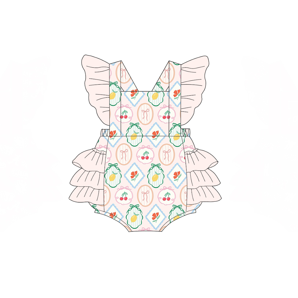 Baju bayi butik dengan ruffle  - Baby Clothing Made In Usa ulasan dan harga