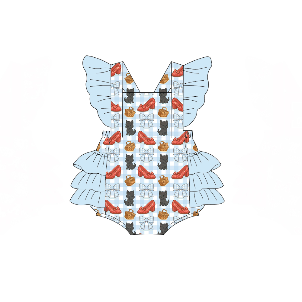 Baju bayi butik dengan ruffle  - Baby Clothing Made In Usa ulasan dan harga