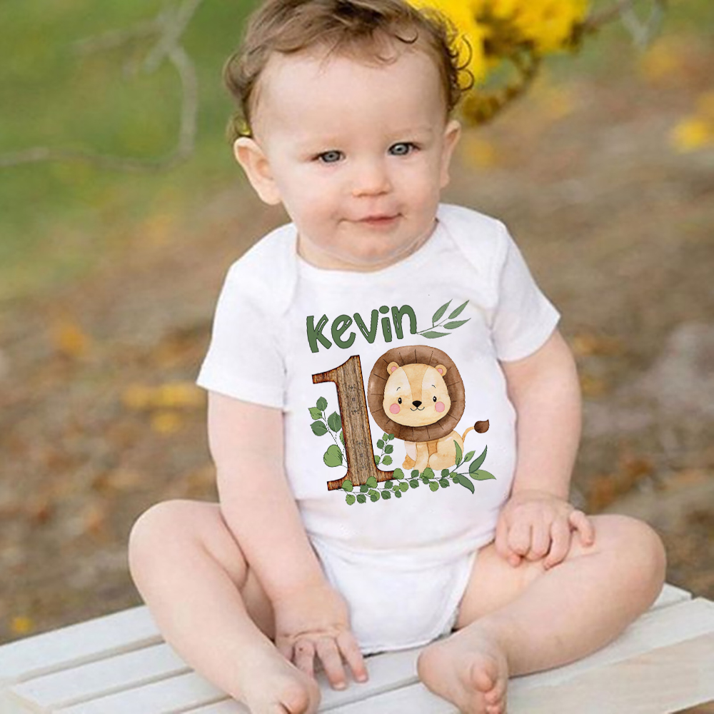 Hewan Safari dipersonalisasi d - Baby Clothing Name ulasan dan harga